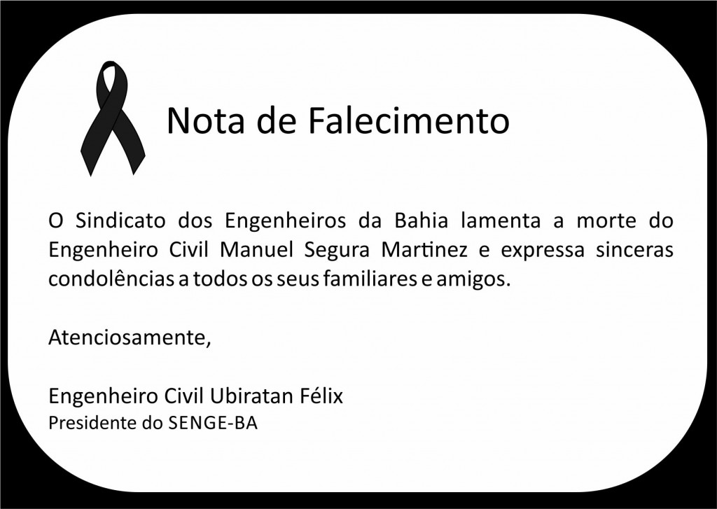 Nota de falecimento