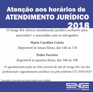 Senge-BA oferece atendimento jurídico exclusivo