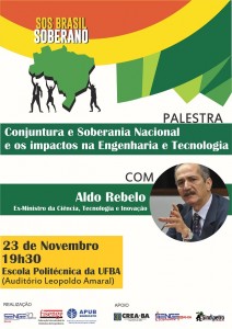 Senge-BA realiza debate sobre  Soberania nacional, engenharia e tecnologia