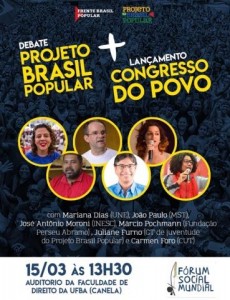 Congresso do Povo acontece no Fórum Social Mundial