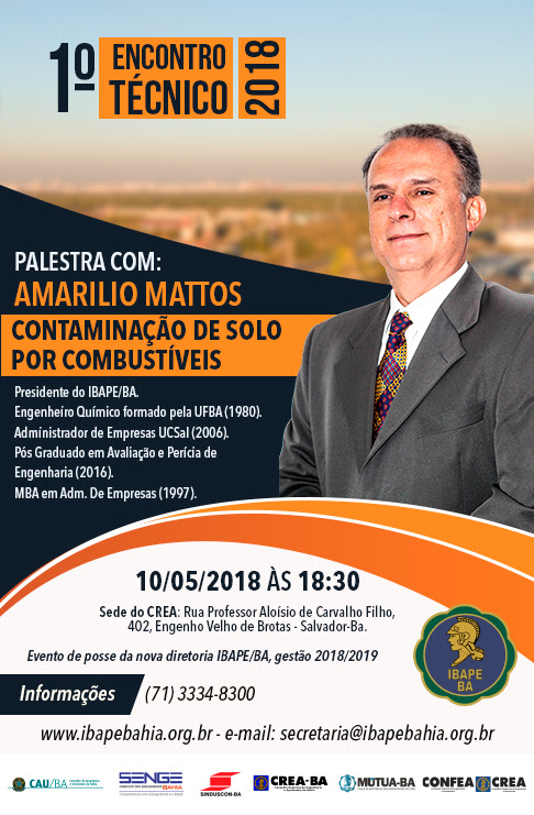 1º Encontro Técnico 2018 – Contaminação de Solo Por Combustíveis