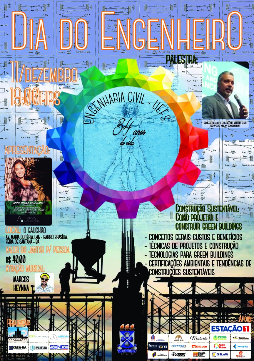 Programação do Dia do Engenheiro na UEFS