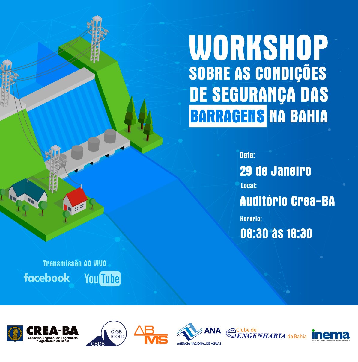 Segurança de barragens na Bahia é tema de evento gratuito