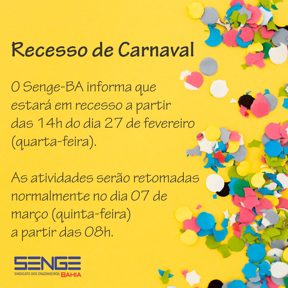 Aviso de Recesso