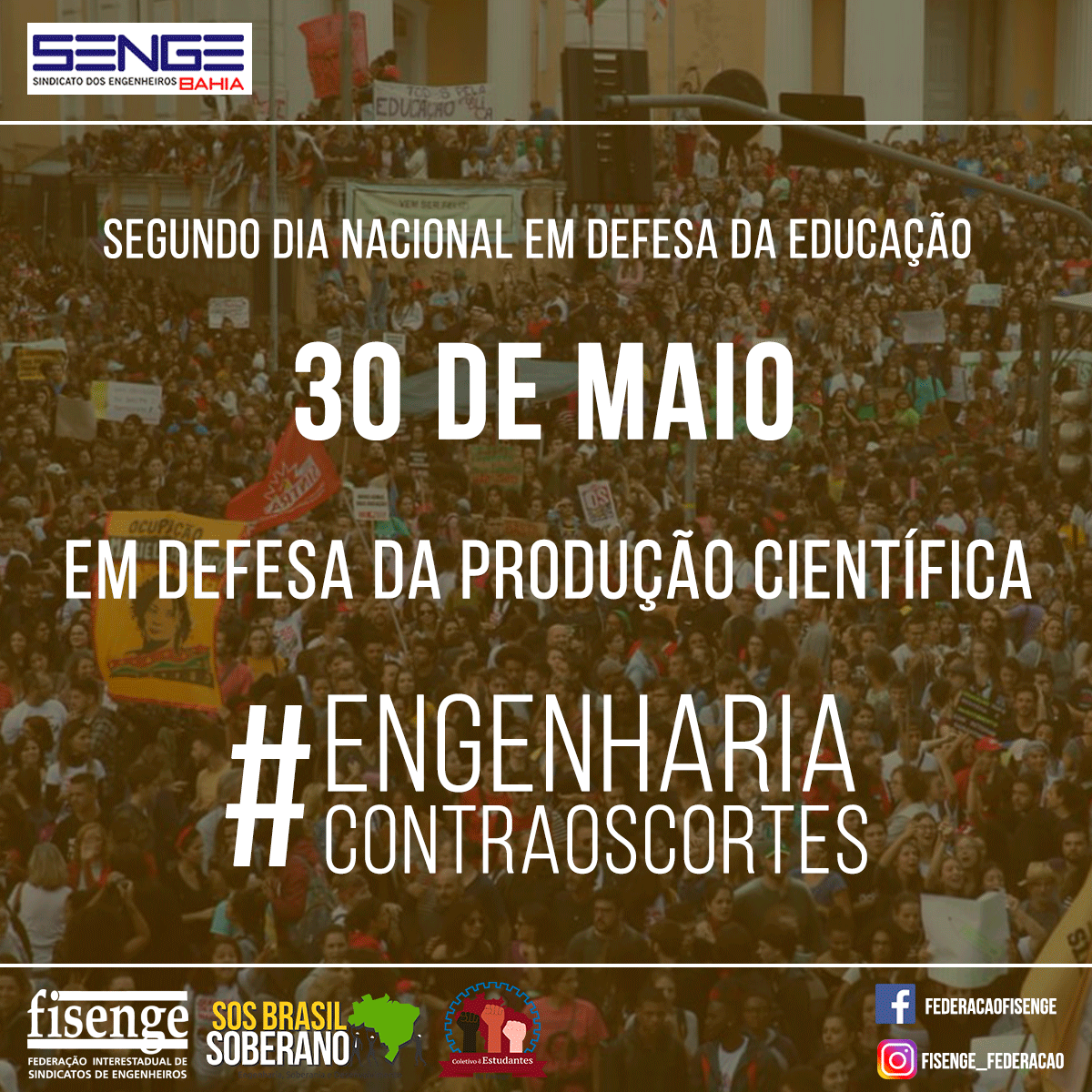 Engenharia em defesa do ensino público e gratuito: Confira a lista das mobilizações em todo país