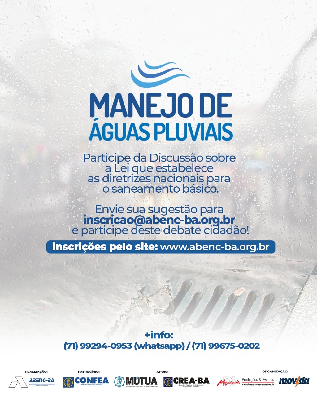 Abenc promove Debate sobre Manejo de Águas Pluviais Sustentáveis