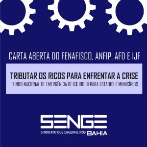 CARTA ABERTA | TRIBUTAR OS RICOS PARA ENFRENTAR A CRISE