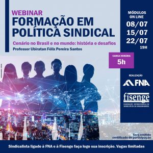 FNA e Fisenge promovem curso de Formação Sindical