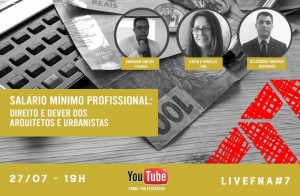 Live abordará dilemas do Salário Mínimo Profissional