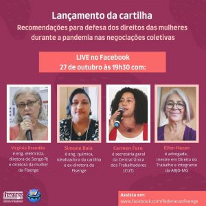 Cartilha sobre direitos das mulheres durante a pandemia será lançada nesta terça