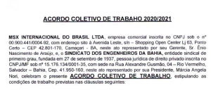 Acordo Coletivo de Trabalho – MSX