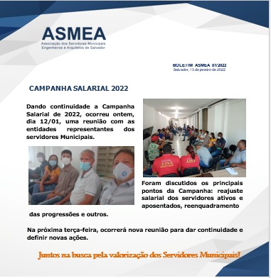 ASMEA: CAMPANHA SALARIAL 2022