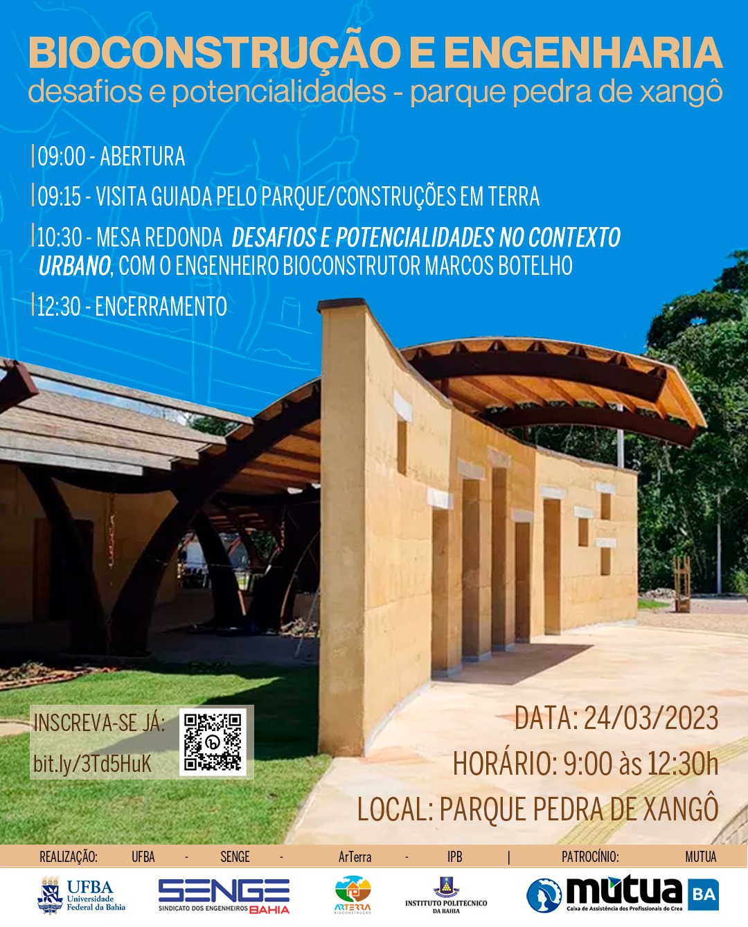 Evento ACCS de Bioconstrução da UFBA e SENGE-BA. Participe!