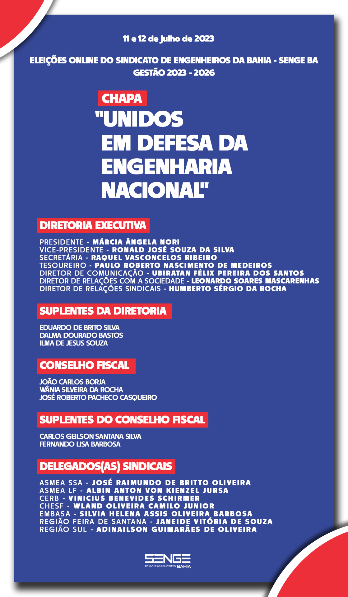 Eleições para a gestão 2023-2026