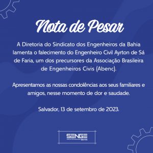 NOTA DE PESAR
