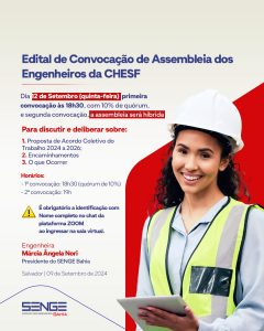 Edital de Convocação de Assembleia dos Engenheiros da CHESF