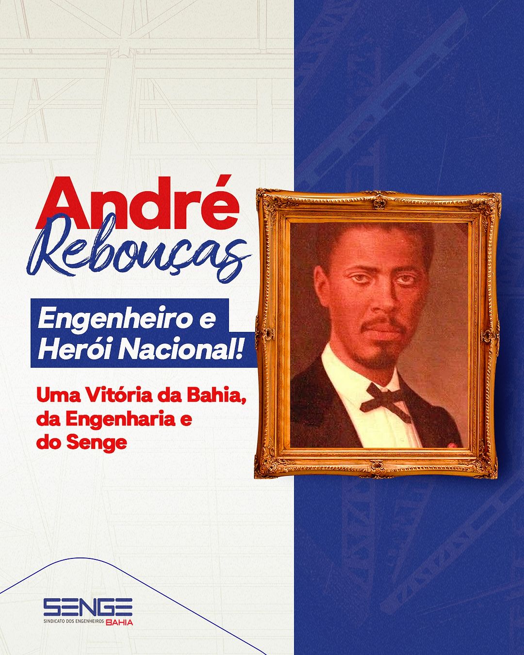 Celebramos uma conquista histórica: o engenheiro André Rebouças foi oficialmente inscrito no Livro de Heróis e Heroínas da Pátria.