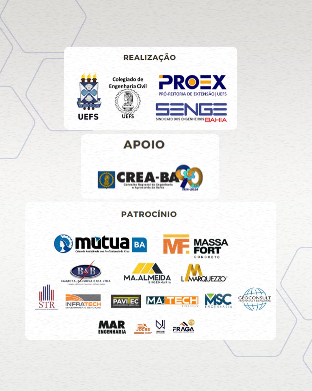 🎉 SENGE-BA celebra os 40 anos da Engenharia Civil da UEFS! 🎉