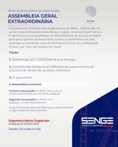 RETIFICAÇÃO DO EDITAL | ASSEMBLEIA GERAL EXTRAORDINÁRIA AXIA ENERGIA